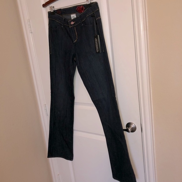 Chick By Nicky Hilton Bootcut Blue Jeans Size 27 - Picture 2 of 7